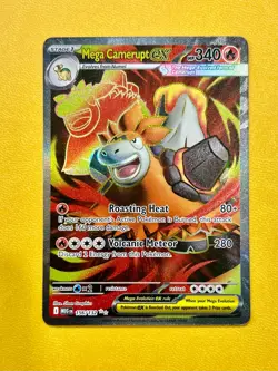 Mega Camerupt ex 156/132 Ultra Rare Mega Evolution Pokemon TCG - Image 1