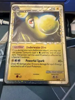 Prime Lanturn 86/95 Unleashed Holo Pokemon TCG Ultra Rare Near Mint Condition - Image 1