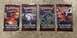 4 Sealed Unweighed Pokemon Platinum Supreme Victors Booster Packs - Art Set - Image 1