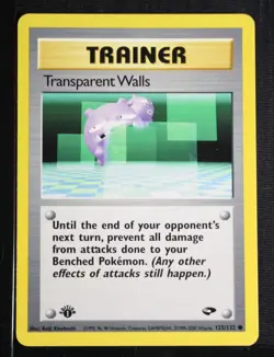 PSA 9 MINT 2000 Pokemon Gym Challenge #125 Transparent Walls 1st Edition !!! - Image 3