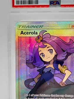 2017 Pokemon Sun & Moon Burning Shadows: Acerola #142 - PSA 7 - Image 3