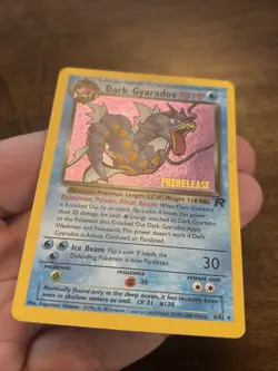 Pokemon TCG Dark Gyarados Prerelease Team Rocket Holo Rare 8/82 Vintage Foil - Image 3
