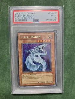 PSA 9 MINT Cyber Dragon CT03-EN002 Secret Rare Promo YUGIOH - Image 1