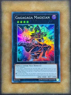 Yugioh Gagagaga Magician LED6-EN034 Super Rare NM - Image 1