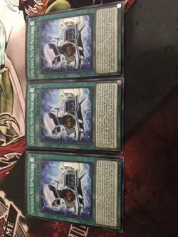 yugioh- 3x Super Quantal Mech Ship Megacarrier OTS Pack 10 Common NM - Image 1