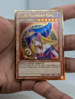 Dark Magician Girl PGLD-EN033 Gold Rare LP - Image 3