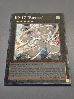 K9-17 "Ripper" (CR) JUSH-EN035 Collector's Rare Yugioh 1st Edition NM - Image 2