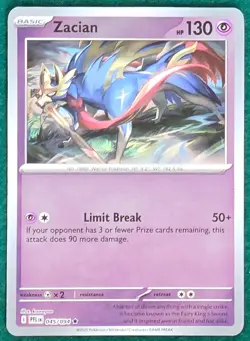 Zacian (Reverse Holo) - 045/094 - ME02: Phantasmal Flames PFL - Pokemon TCG Card - Image 1