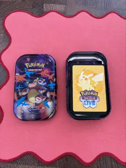 70 Pokemon Mega Evolution Unused Code Cards Sent in Mini Tin - Image 1