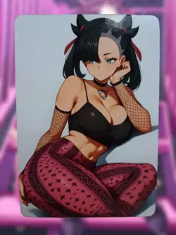 Marnie Pokemon Anime Waifu Sexy Goddess Doujin Hentai Lewd Card - Image 1