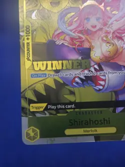 One Piece Winner Pack Vol 6 Shirahoshi OP03-116 Stamped Full Art Promo Card NM - Image 5
