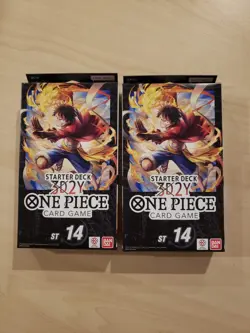 ONE PIECE CARD GAME 3D2Y STARTER DECK (ST-14) Sealed X2 - Image 1