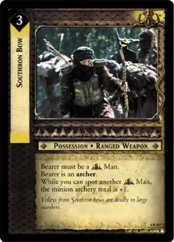 LOTR TCG TTT Two Towers SOUTHRON BOW 4R247 NM/MINT Top Shelf Card - Image 1