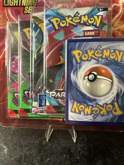Pokemon TCG Lightning Set 4 Packs + 1 Bonus Card! Brand New/Sealed! 🔥 - Image 1