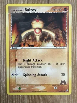 Team Magma's Baltoy 61/95 EX Team Magma Vs. Team Aqua Pokemon Card Common - NM - Image 1