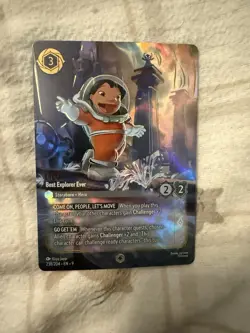 Disney Lorcana TCG Lilo Best Explorer Ever Enchanted Card 238/204 - Image 1