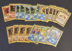 1st Ed Fossil Psyduck, Horsea, and Other WOTC Pokemon Card Lot NM - Image 1