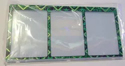 Official Pokemon Card Display Case - 3 Card, Magnetic, Acrylic Display GREEN NEW - Image 1