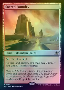 (FOIL) Sacred Foundry (256) - Edge of Eternities (EOE) - MTG - Image 1