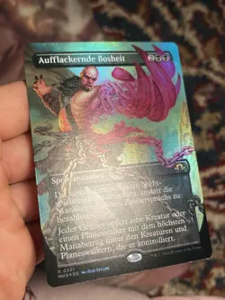 GERMAN Borderless Foil Flare Of Malice • Modern Horizons 3 Pack Fresh • Mtg 1923 - Image 2