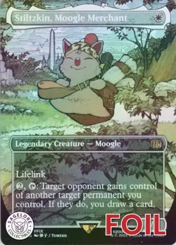MTG Stiltzkin, Moogle Merchant (Ext Art) (433) | NM Foil | Final Fantasy {FIN} - Image 1