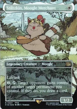 MTG Stiltzkin, Moogle Merchant (Ext Art) (433) | NM Foil | Final Fantasy {FIN} - Image 2