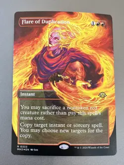 MTG Modern Horizons 3 MH3 Flare of Duplication #333 Borderless FOIL - NM/M - Image 1