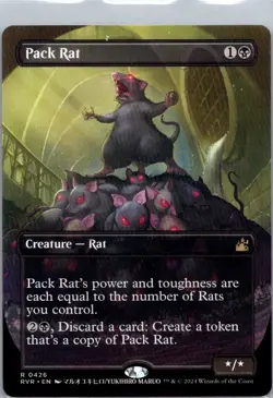 Pack Rat (Anime Borderless) R Ravnica Remastered 426 NM - Image 1