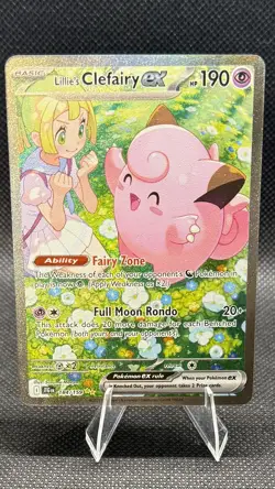 Pokemon Lillie's Clefairy ex 184/159 Journey Together SIR Pokemon TCG NM - Image 1