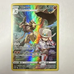 Pokemon TCG Kleavor TG08/TG30 Holo Ultra Rare 140 HP Berserker Tackle - Image 1