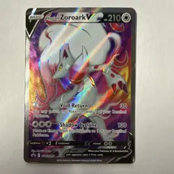 Pokemon TCG Hisuian Zoroark V SWSH297 Sword & Shield Promo Holo Full Art 210 HP - Image 1