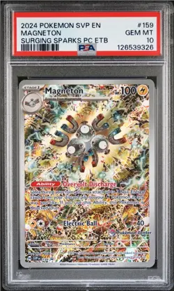 Pokemon Center Magneton #159 PSA 10 Surging Sparks Promo - Image 1