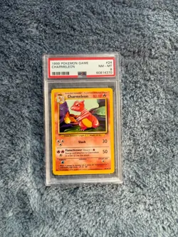 1999 Pokemon Base Set Unlimited Charmeleon 24/102 PSA 8 - Image 1
