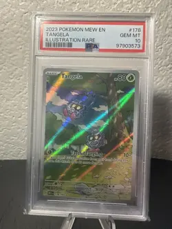 2023 Pokemon English 151 Tangela Full Art Illustration Rare #178/165 PSA 10 - Image 1