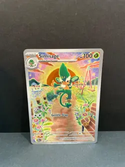2025 Pokemon SV Black Bolt BLK EN Simisage Full Art Illustration Rare #090/086 - Image 1