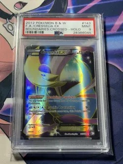 Pokemon Cresselia 143/149 Black & White Boundaries Crossed Full Art Rare PSA 9 - Image 1