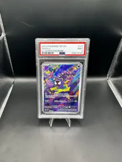 2024 POKEMON TEF EN-TEMPORAL FORCES ILLUSTRATION RARE #177 GASTLY PSA 9 - Image 1