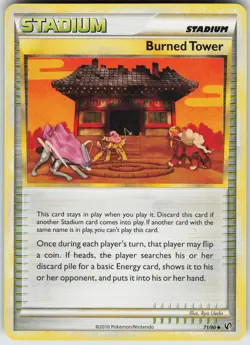Pokemon Burned Tower 71/90 Undaunted Uncommon NM - Image 1