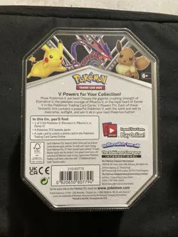 Pokemon SHSW V Powers Pikachu Tin Factory Sealed - Image 2