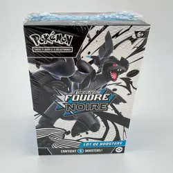 Pokemon TCG Bundle EV10.5 Foudre Noire FR Neuf Scelle 6 Boosters Cartes Boite - Image 1