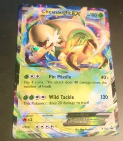 Pokemon TCG: Chesnaught EX XY18 - Ultra Rare - Black Star Promo - *MP* - Image 1