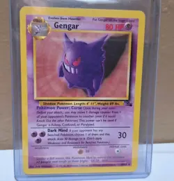 Pokemon Gengar TCG 20/62 Fossil Set Non-Holo Rare Unlimited, 1999 Mint/Near Mint - Image 1