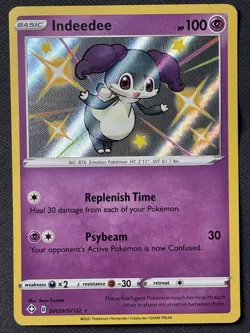 Indeedee SV059/SV122 NM SWSH Shining Fates Shiny Vault Pokemon TCG - Image 1
