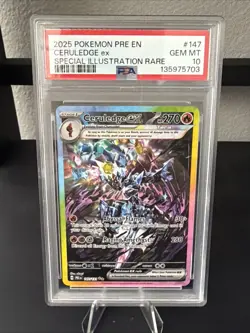 Pokemon Ceruledge ex Prismatic Evolutions Special Illustration Rare #147 PSA 10 - Image 1