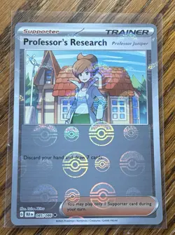 Pokemon TCG Professors Research (Professor Juniper) 085/086 PokeBall Foil NM - Image 1