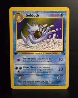 Pokemon TCG - GOLDUCK - 1ST EDITION - 35/62 - FOSSIL (1999) - WOTC - LP/NM - Image 1