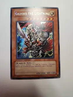 Yugioh Gilford the Lightning CT2-EN001 Secret Rare MP - Image 1