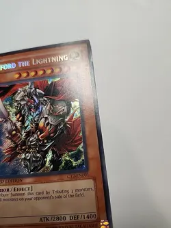 Yugioh Gilford the Lightning CT2-EN001 Secret Rare MP - Image 4