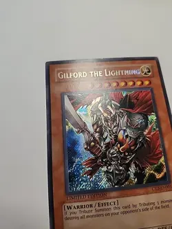 Yugioh Gilford the Lightning CT2-EN001 Secret Rare MP - Image 5