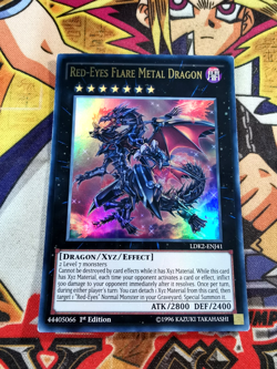 Red-Eyes Flare Metal Dragon lds1-en015 1st Edition (MP/HP) Ultra Rare Yu-Gi-Oh! - Image 1